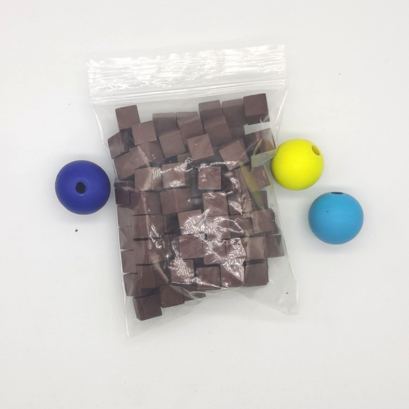 100Pcs/lots 10mm Wood Cubes Co - огляд і ціна Board Game Economy