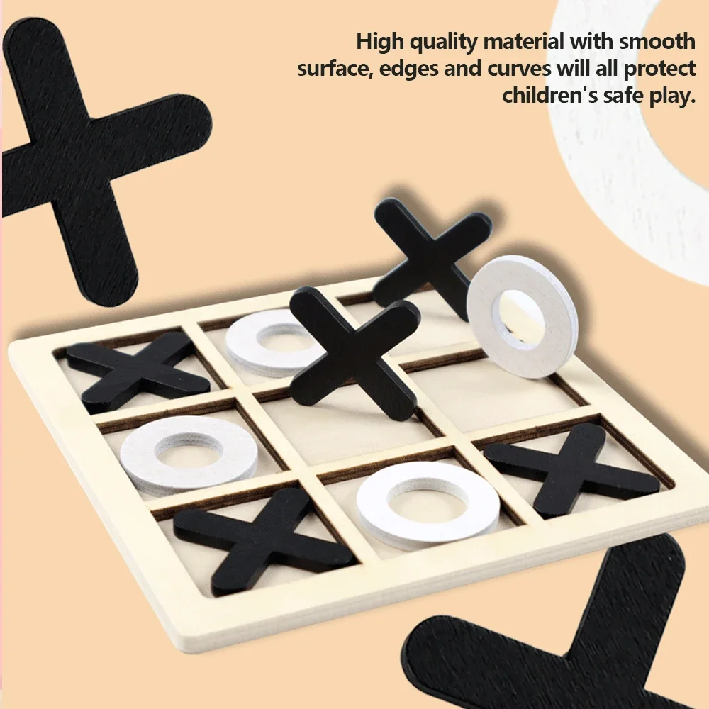 Wooden XO Tic Tac Toe Game Min - огляд і ціна Board Game Word