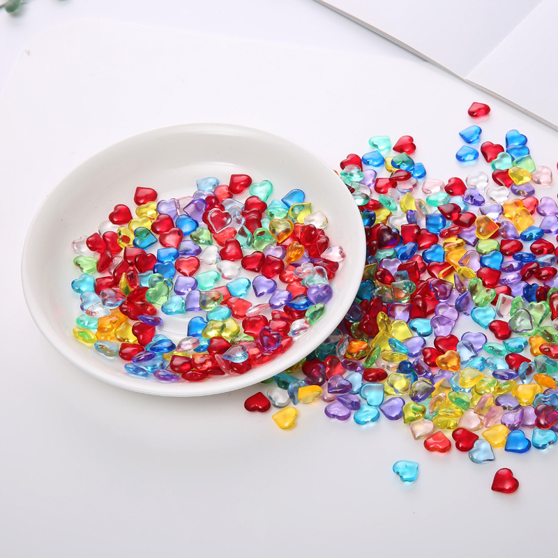 100PCS 10*4mm Heart Shape Acry - огляд і ціна Board Game Loop