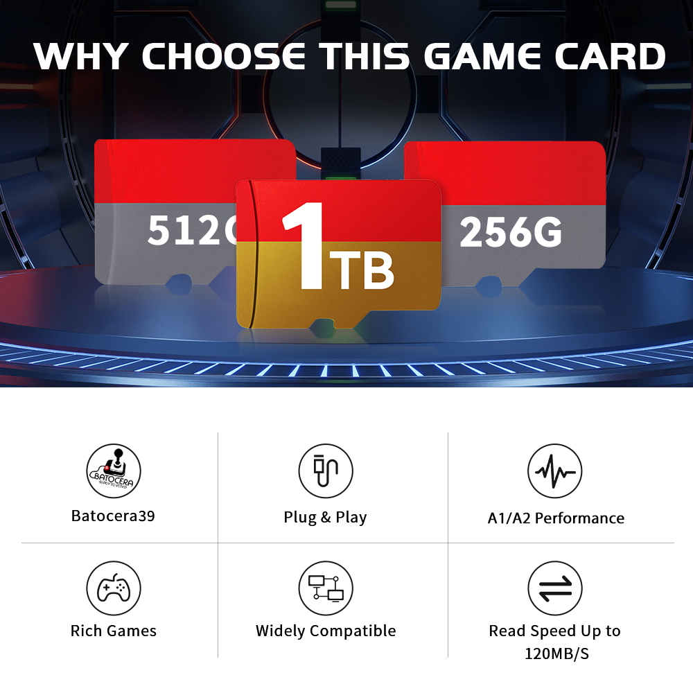 1TB Latest Batocera 39 OS TF G - огляд і ціна Board Game Steam
