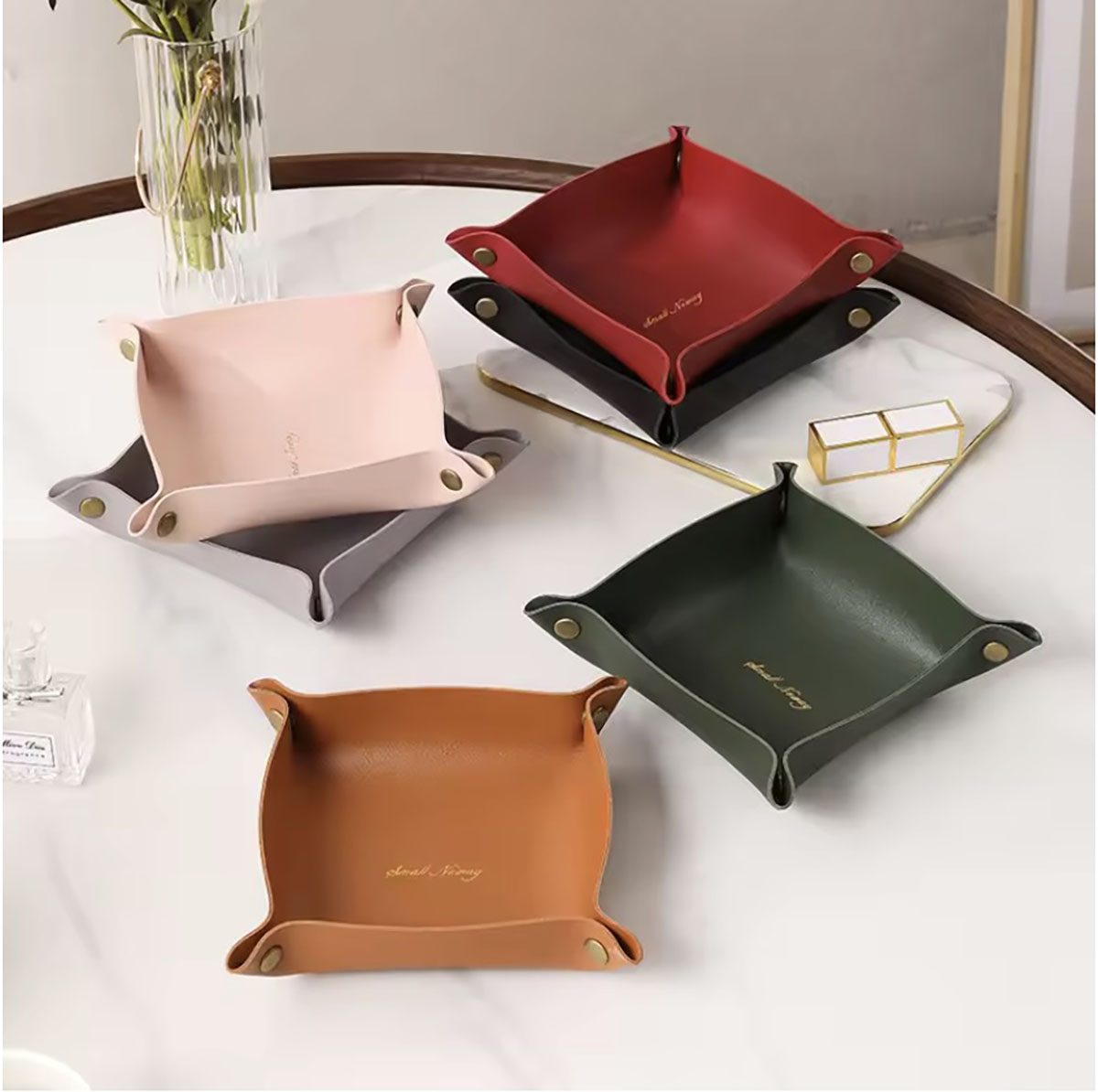Nordic Style Leather Storage T - огляд і ціна Token Tray Organizer
