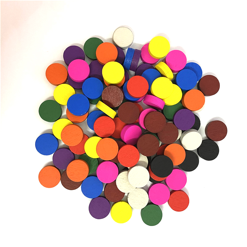 50pieces 15*5MM 11 Colors Wood - огляд і ціна Board Game Loop