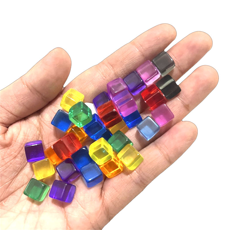 100pcs/set 8mm Clear Cube Dice - огляд і ціна Board Game Loop