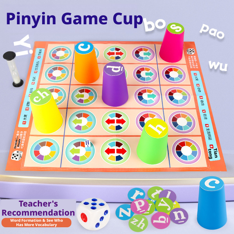 Hot Kids Chinese Pinyin Matchi - огляд і ціна Board Game Word