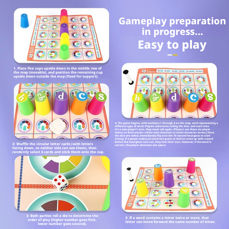 Hot Kids Chinese Pinyin Matchi - огляд і ціна Board Game Word