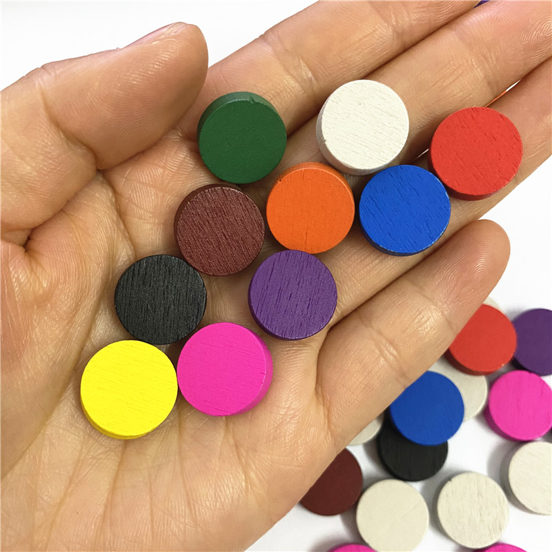 100pieces Diameter 15*5MM Wood - огляд і ціна Board Game Economy