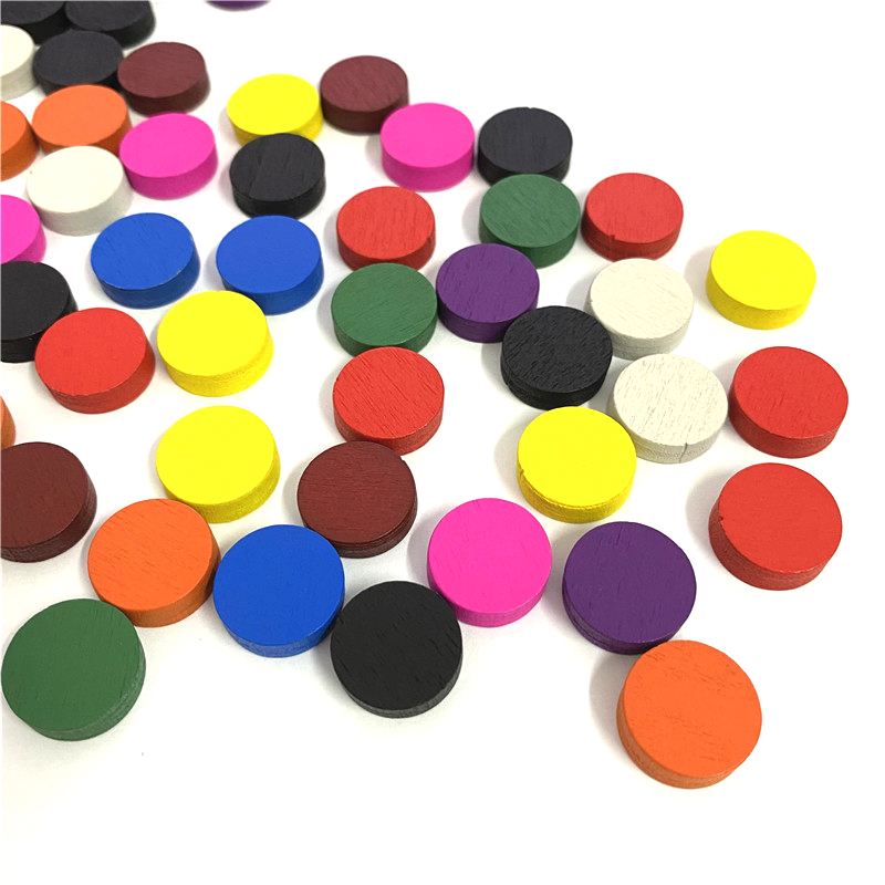100pieces Diameter 15*5MM Wood - огляд і ціна Board Game Economy
