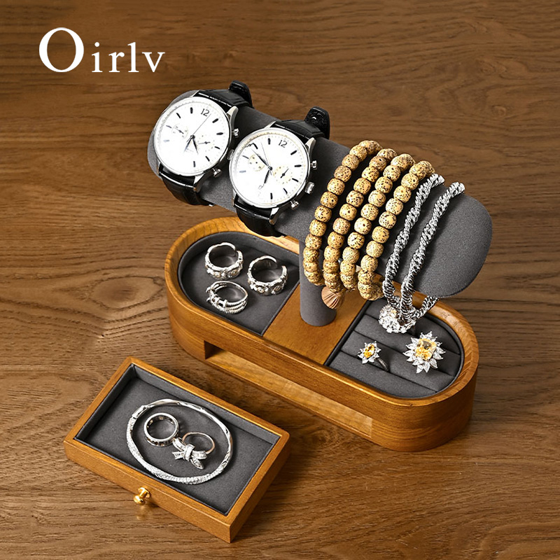 Oirlv Solid Wood Watch Organiz - огляд і ціна Token Tray Organizer
