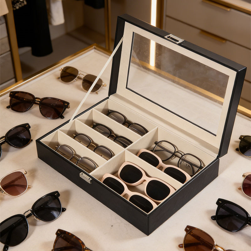Black 6-Compartment Eyeglass S - огляд і ціна Token Tray Organizer