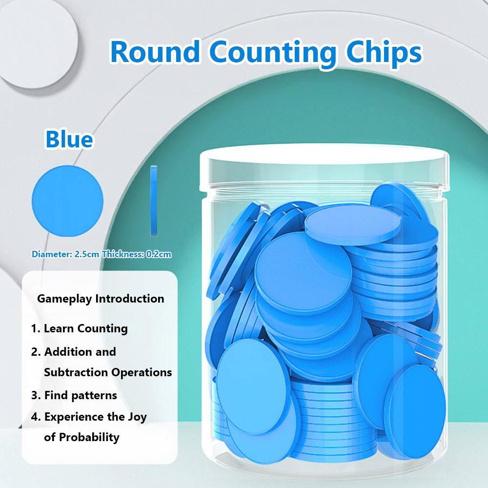 100pcs Plastic Counting Chips  - огляд і ціна Board Game Loop
