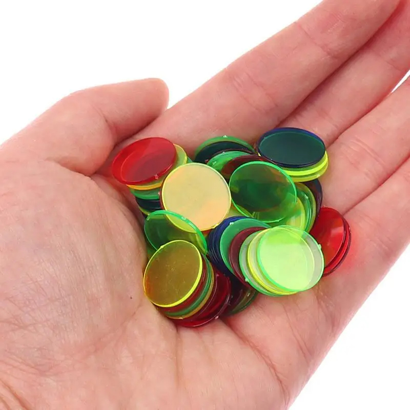 50/100/200pcs 19mm Chips Plast - огляд і ціна Board Game Economy