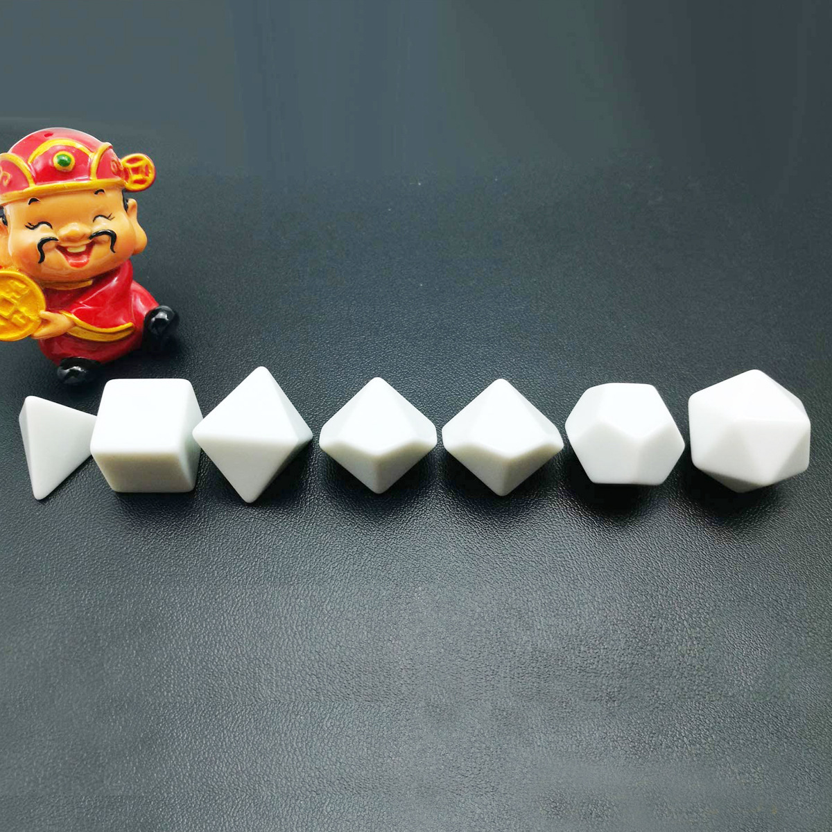 7 pcs/set Blank Rounded Dice D - огляд і ціна Board Game Loop
