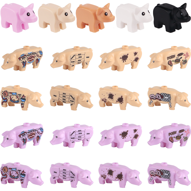 MOC City Pig Animal Figures Bu - огляд і ціна Board Game Ww2