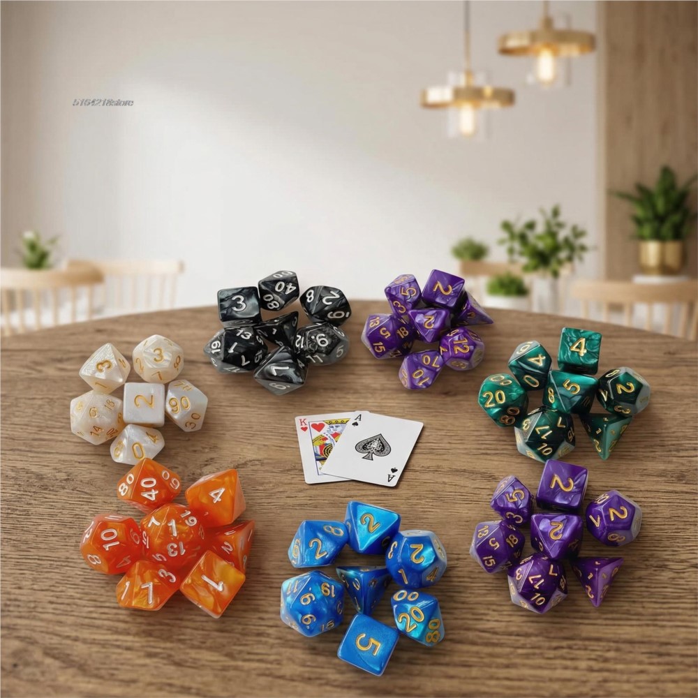 7pcs Set Dice Board Games Roll - огляд і ціна Board Game Economy