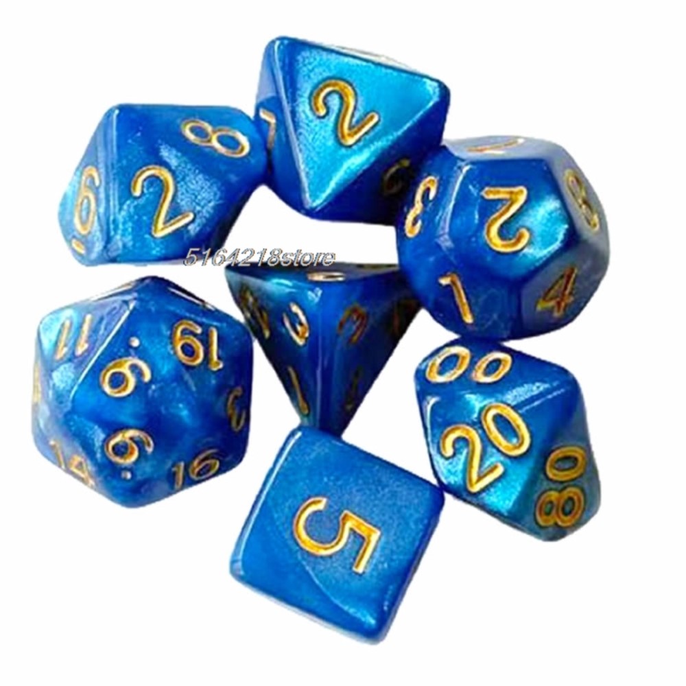 7pcs Set Dice Board Games Roll - огляд і ціна Board Game Economy
