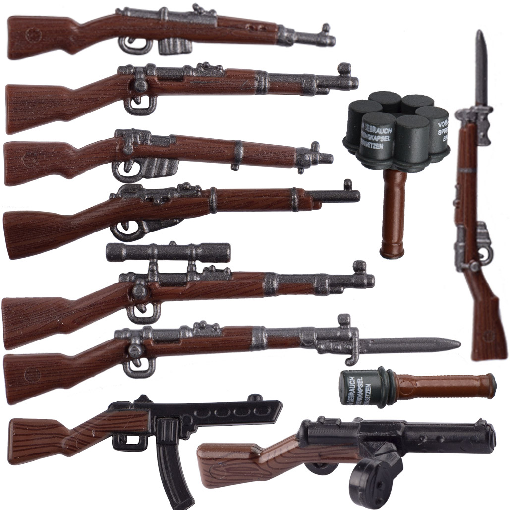 WW2 Military Wooden Guns Build - огляд і ціна Board Game Ww2