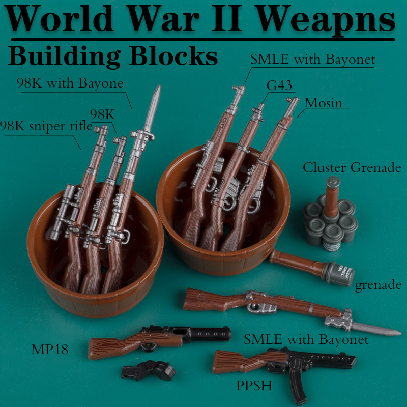 WW2 Military Wooden Guns Build - огляд і ціна Board Game Ww2