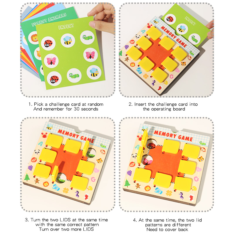 Wooden Memory Chess Toy For Ch - огляд і ціна Board Game Word