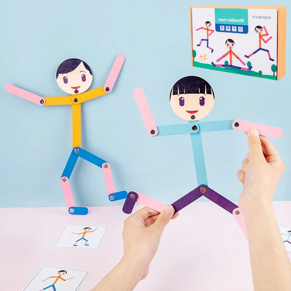 Sport Wooden Man Material DIY  - огляд і ціна Board Game Word