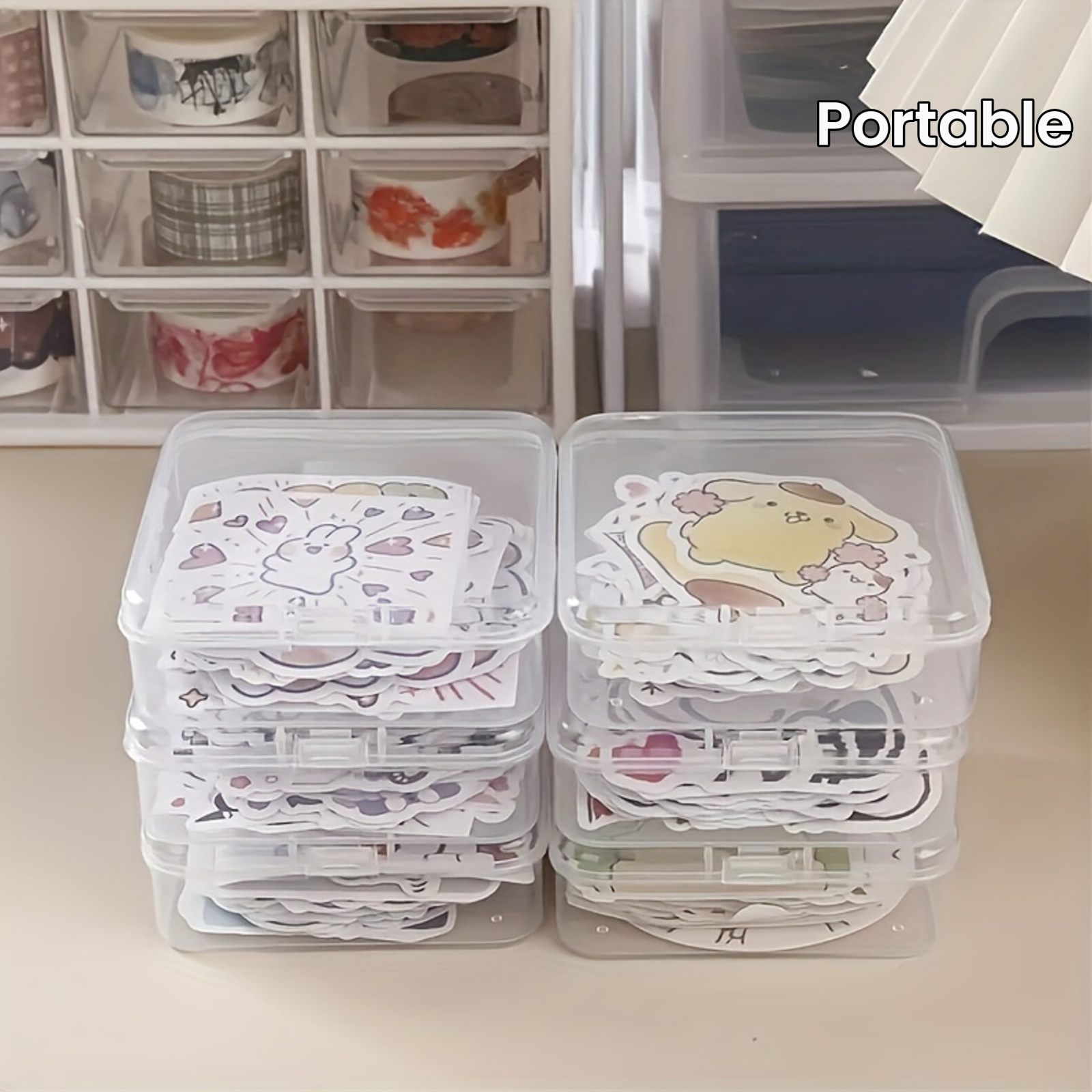8pcs Clear Storage Boxes Porta - огляд і ціна Token Tray Organizer